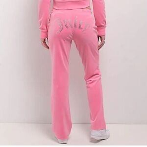 New Juicy Couture OG Bling Hot Hot Velour Track Pants Sz S
